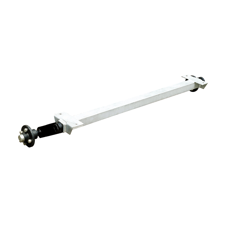 Rubber torsion axle